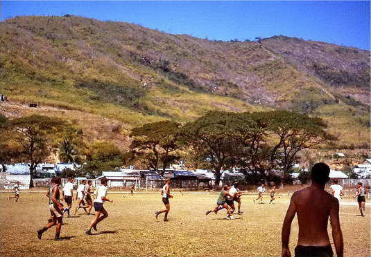 1966-1967 Footy in Vung Tau by Kevin Lewin