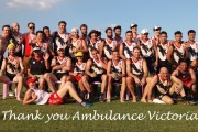 Ambulance Victoria donate defibrillator to Vietnam Swans
