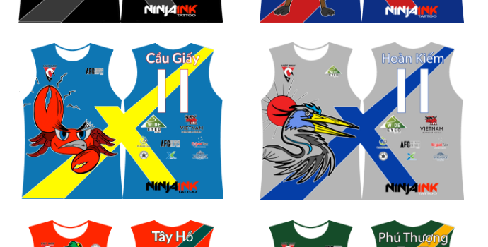 AFLX Hanoi Playing Jumper Designs
