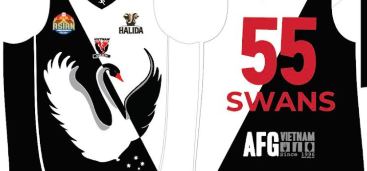 2022 Vietnam Swans AFL Asian Championships Guernsey designs